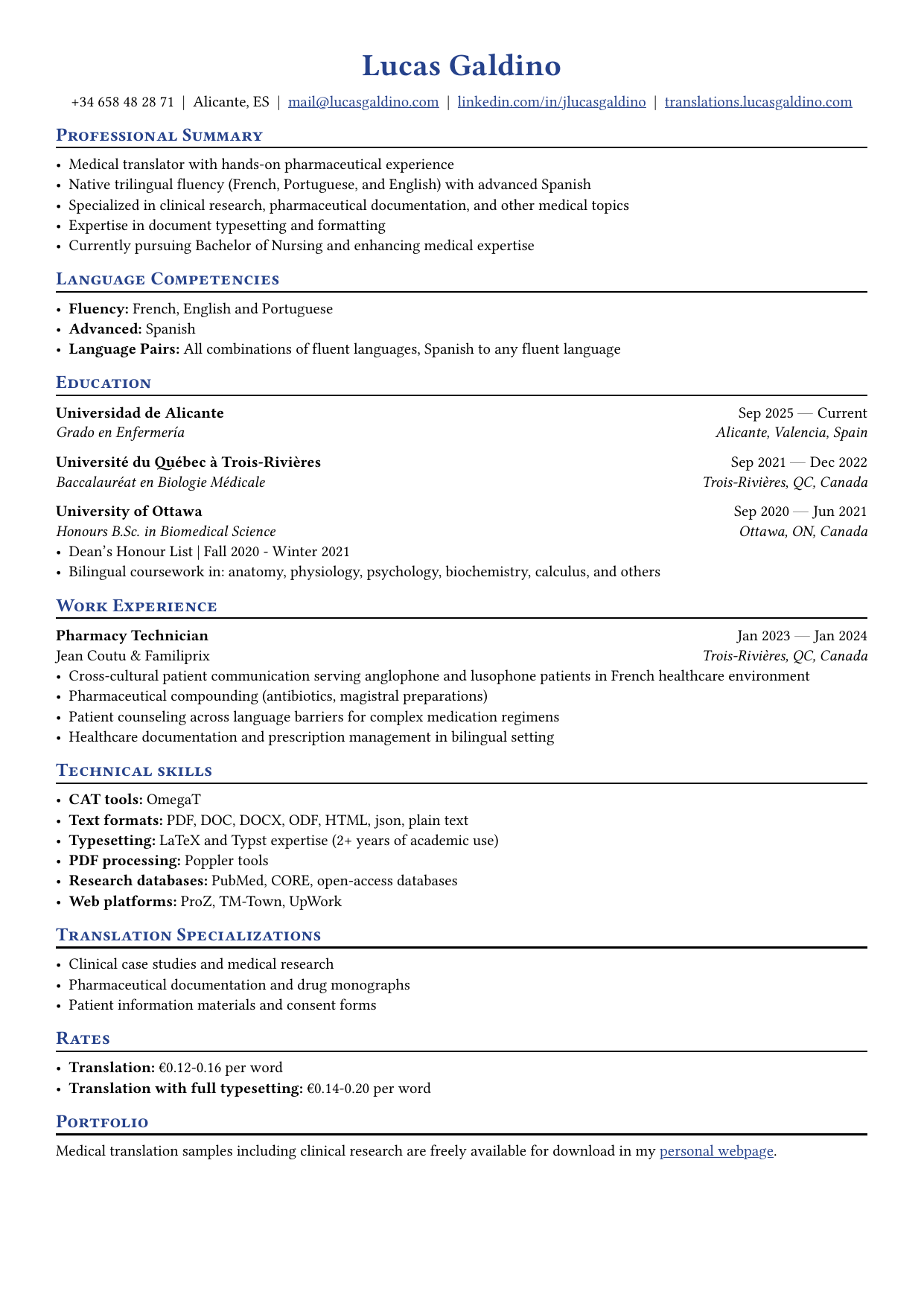 Cover of the medical article sample